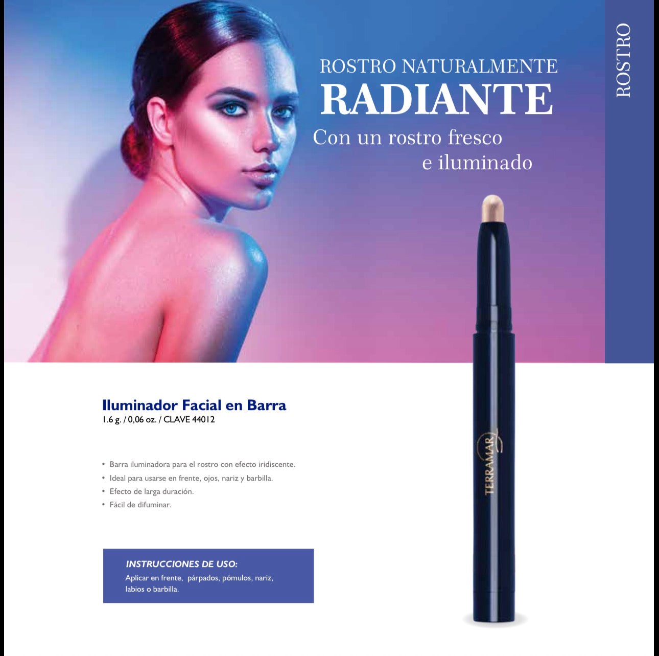 Iluminador Facial en Barra | Terramar