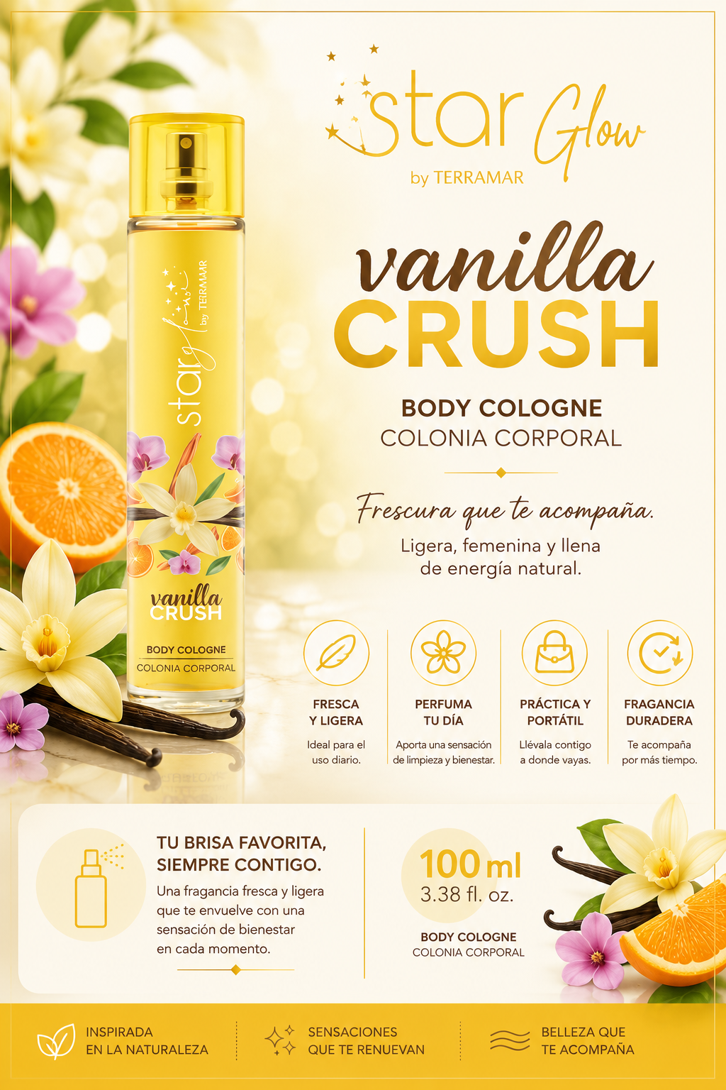 Star Glow Vanilla Crush by Terramar | Colonia Corporal
