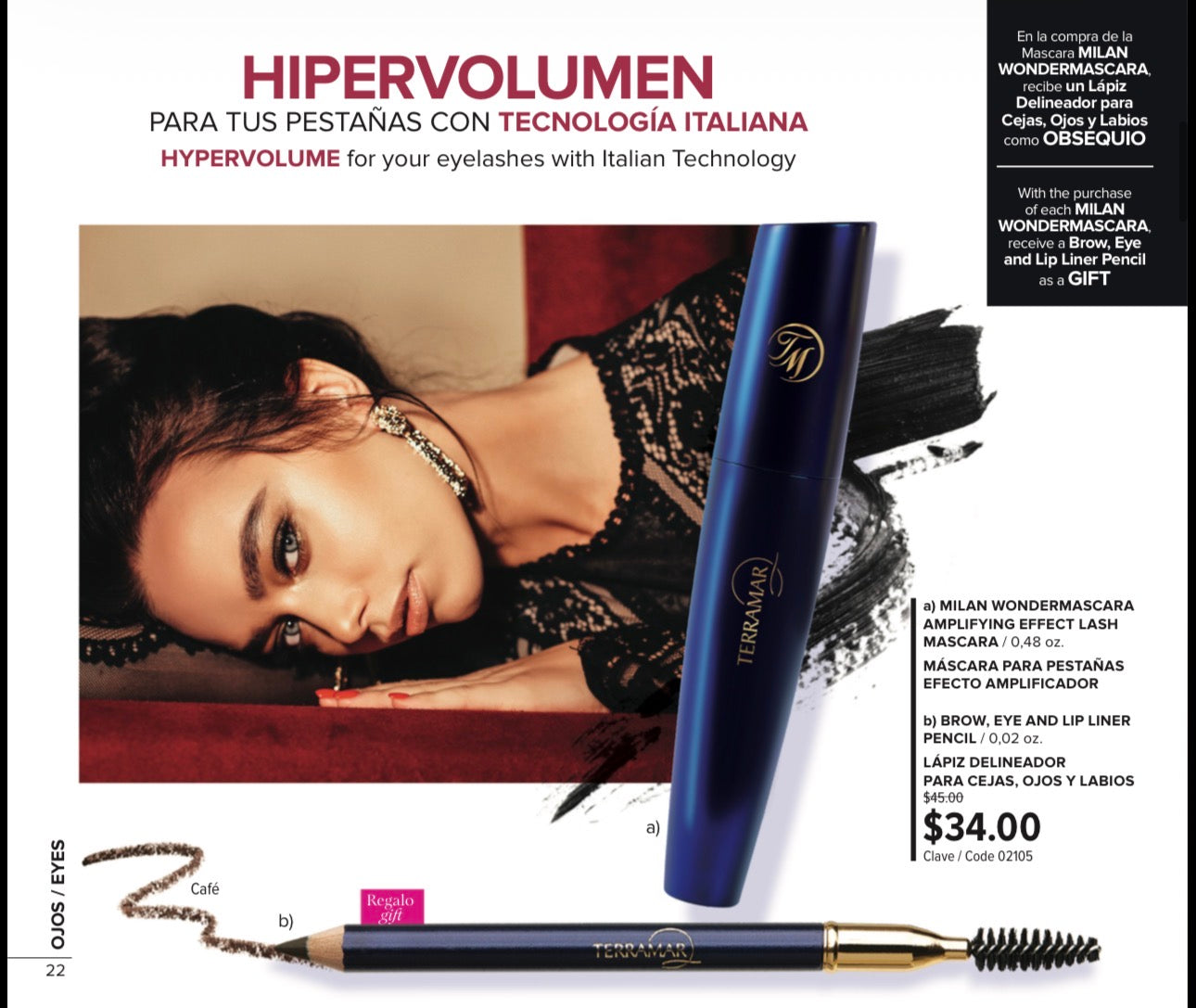 Milan WonderMascara | Máscara para Pestañas Efecto Amplificador | Terramar