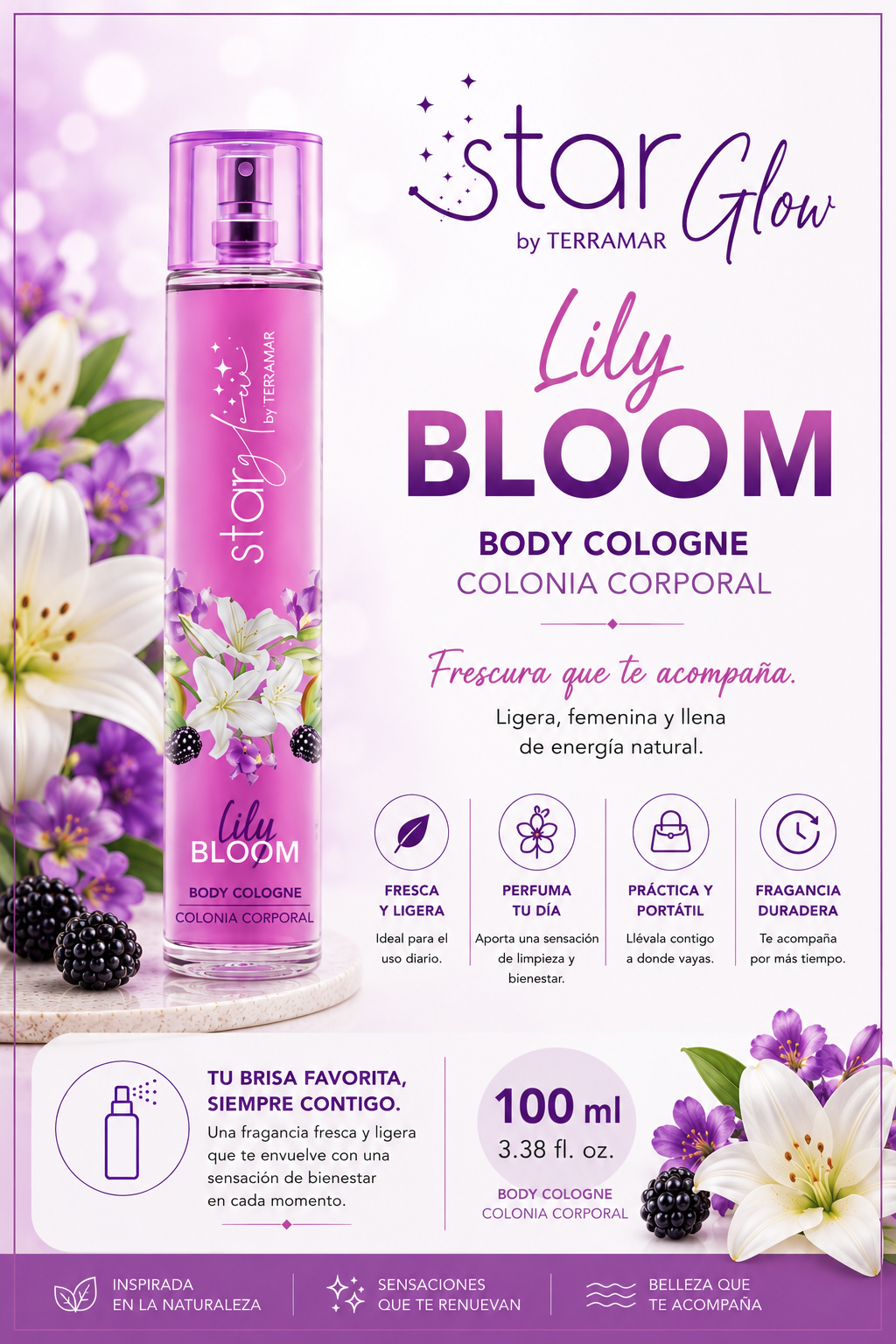 Star Glow Lily Bloom by Terramar | Colonia Corporal