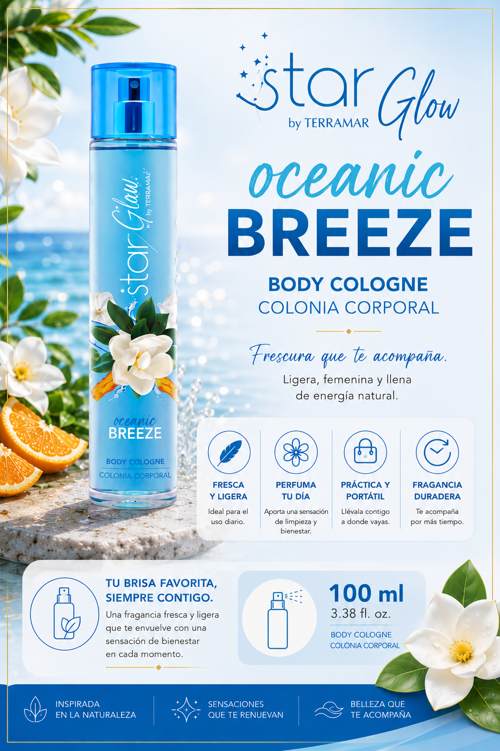 Star Glow Oceanic Breeze by Terramar | Colonia Corporal