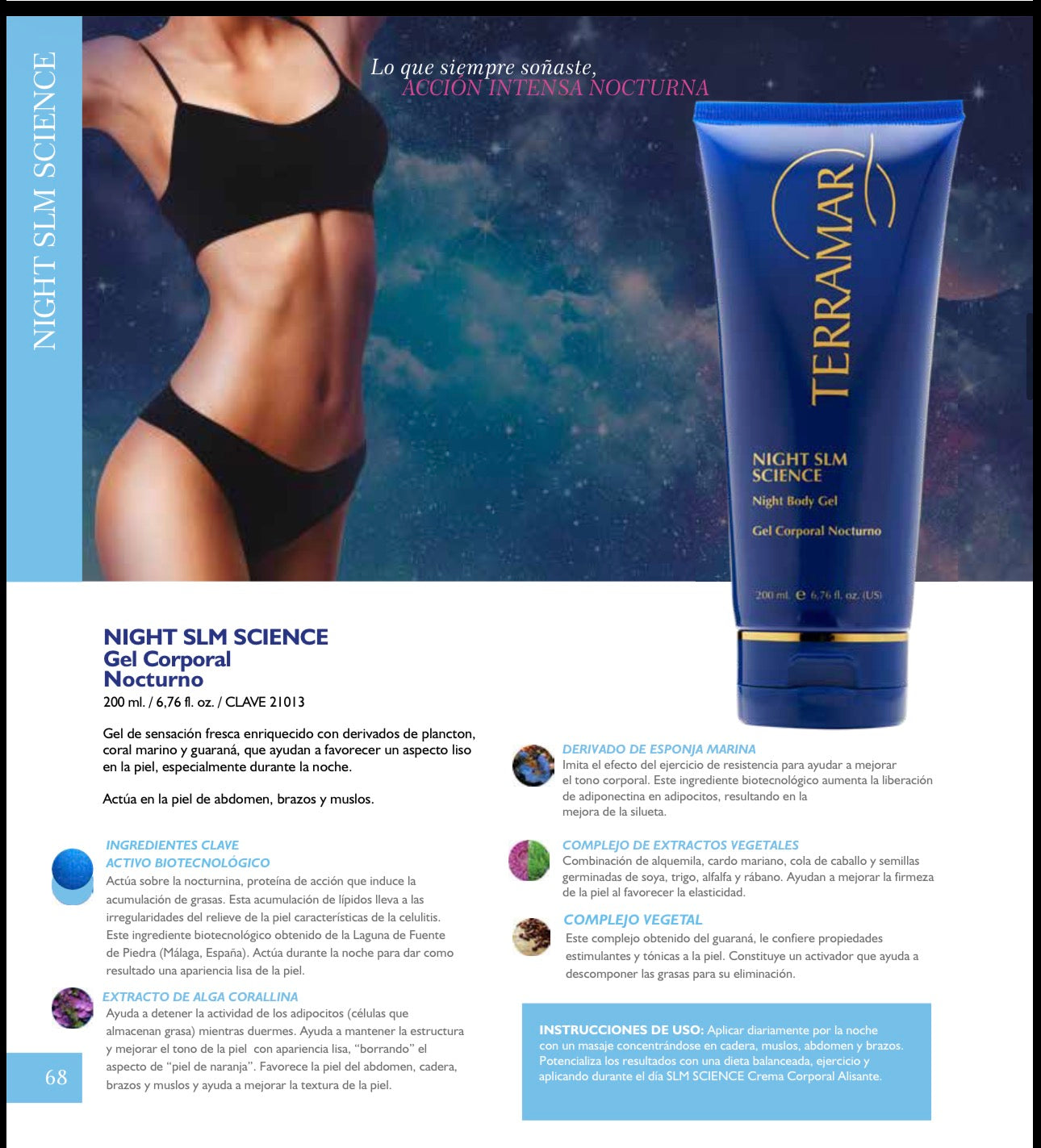 Night SLM Science Gel Corporal Nocturno de Terramar