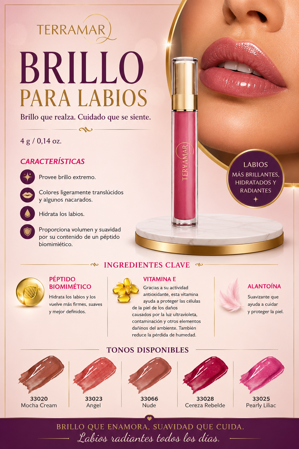Brillo para Labios Humectante | Terramar