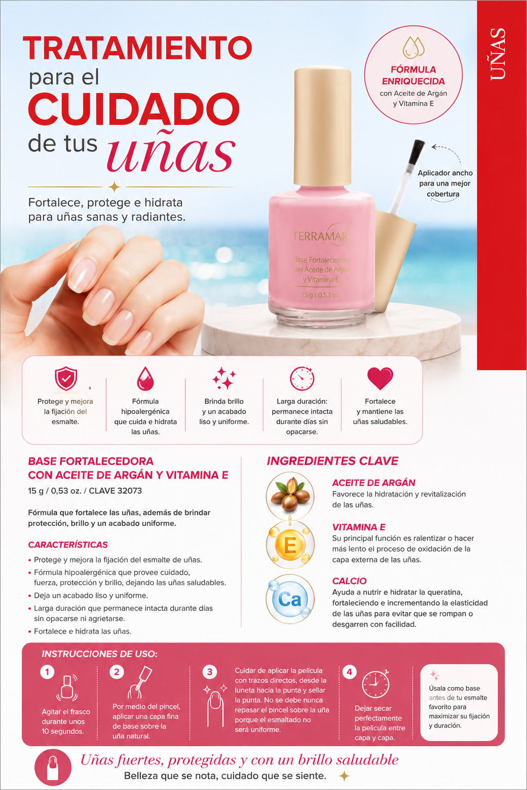 Base Fortalecedora con Aceite de Argán y Vitamina E | Terramar