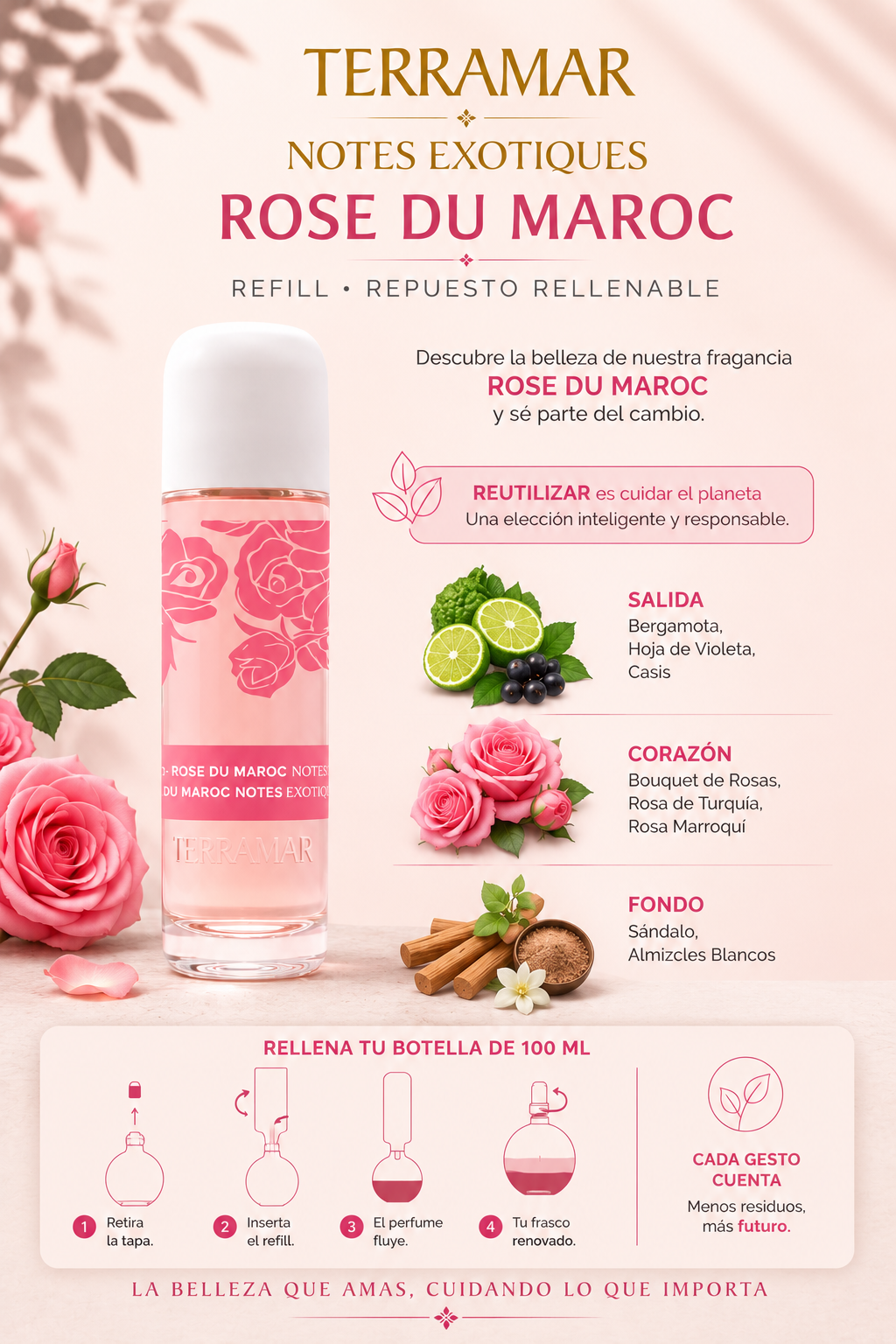 Refill Notes Exotiques Rose du Maroc | Terramar