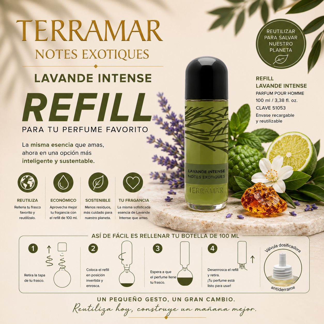 Refill Notes Exotiques Lavande Intense | Terramar