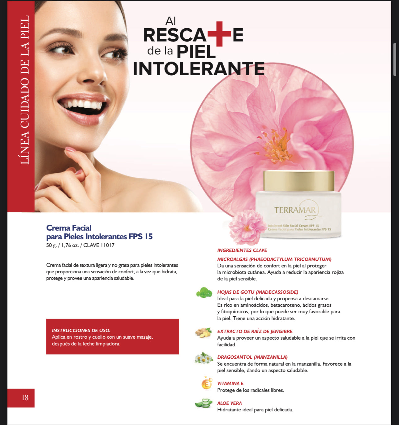 Crema Facial para Pieles Intolerantes FPS 15
