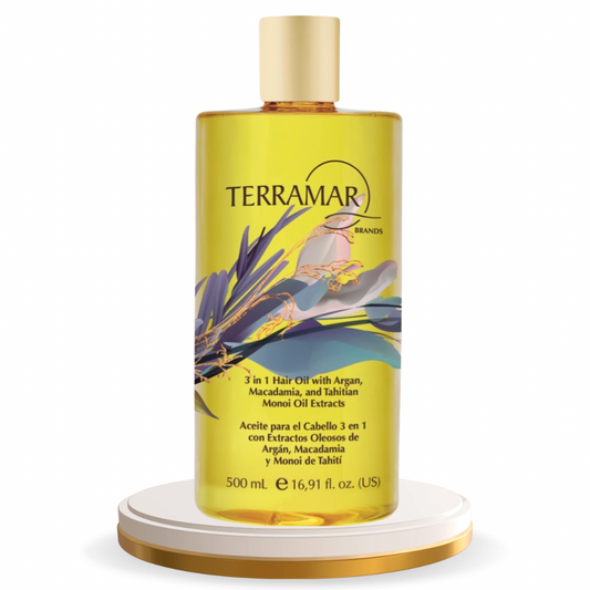 Aceite para el Cabello 3 en 1 | Tamaño Jumbo | 500 ml | Terramar