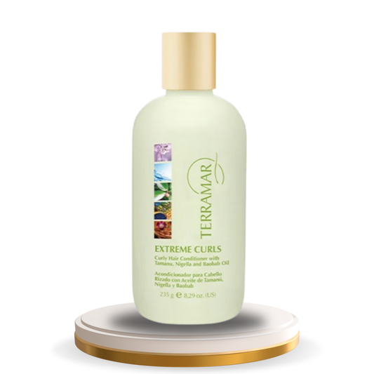 Acondicionador para Cabello Rizado con Aceite de Tamanú, Nigella y Baobab 8,29 oz.