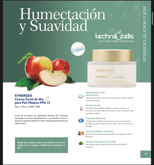 Synergex Crema Facial de Día para Piel Madura FPS 15