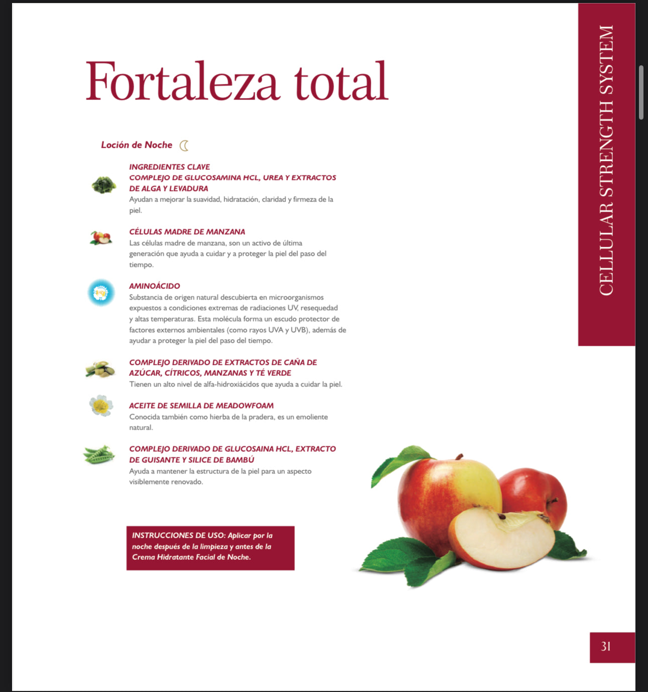 Cellular Strength System con Células Madre de Manzana
