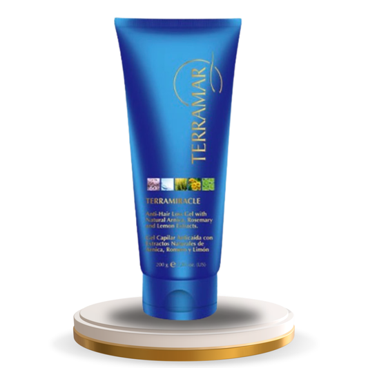 GEL CAPILAR ANTICAÍDA
CON EXTRACTOS NATURALES DE ÁRNICA, ROMERO Y LIMÓN
200 g. / 7,05 oz.