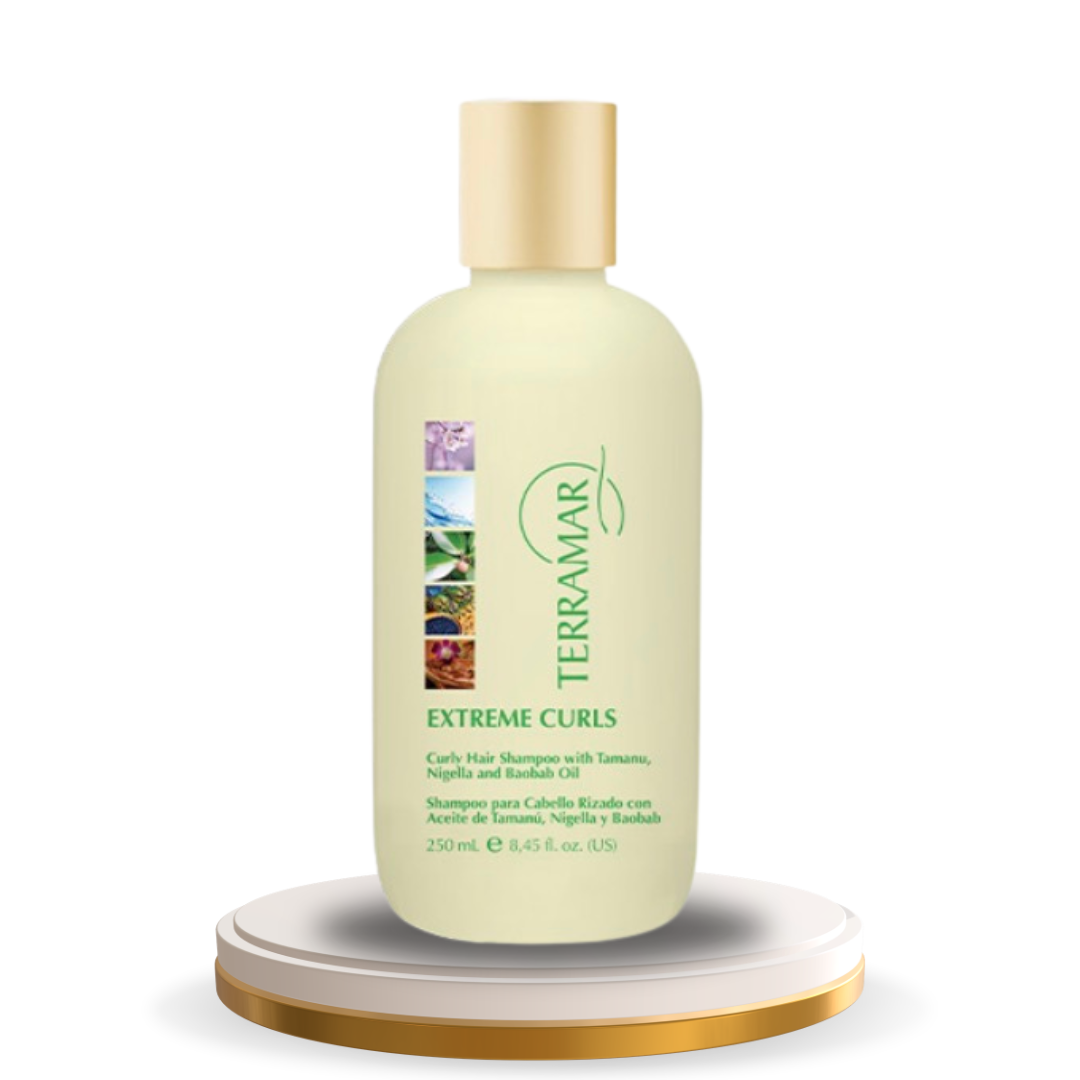 Shampoo para Cabello Rizado con Aceite de Tamanú, Nigella y Baobab 250 ml. /8,45 fl. oz.