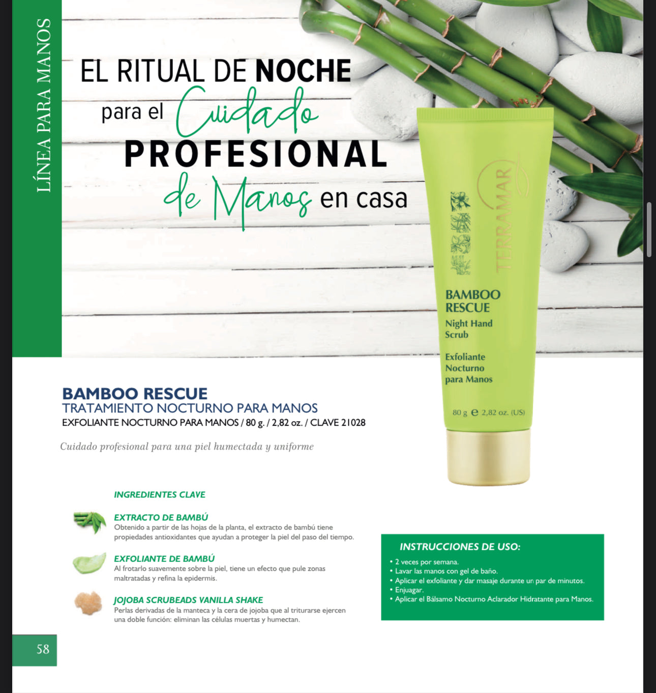 Bamboo Rescue | Set de Reparación Nocturna para Manos | Terramar