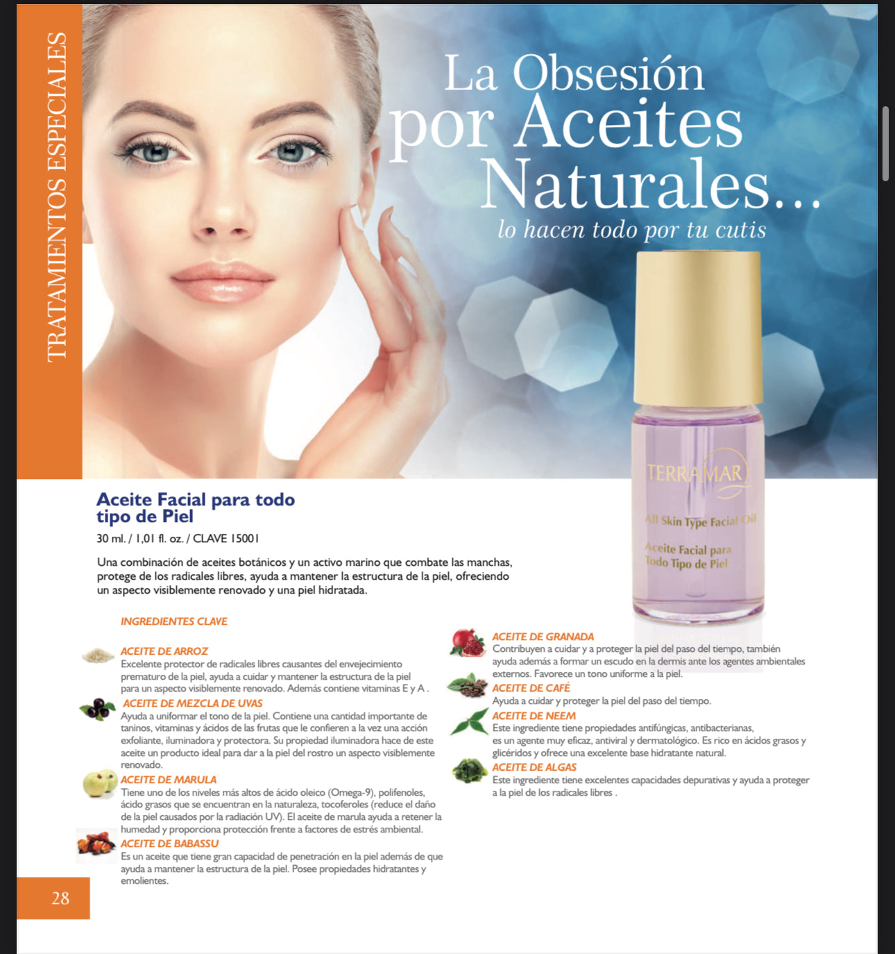 Aceite Facial para Todo Tipo de Piel