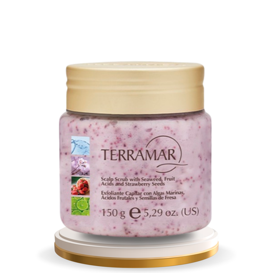 Exfoliante Capilar con Algas Marinas, Acidos Frutales y Semillas de Fresa