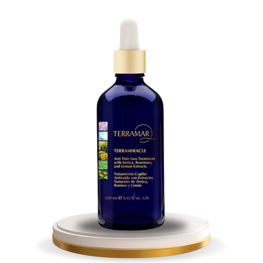 TRATAMIENTO CAPILAR ANTICAÍDA
CON EXTRACTOS NATURALES DE ÁRNICA, ROMERO Y LIMÓN
90 mL / 3,04 fl. oz.