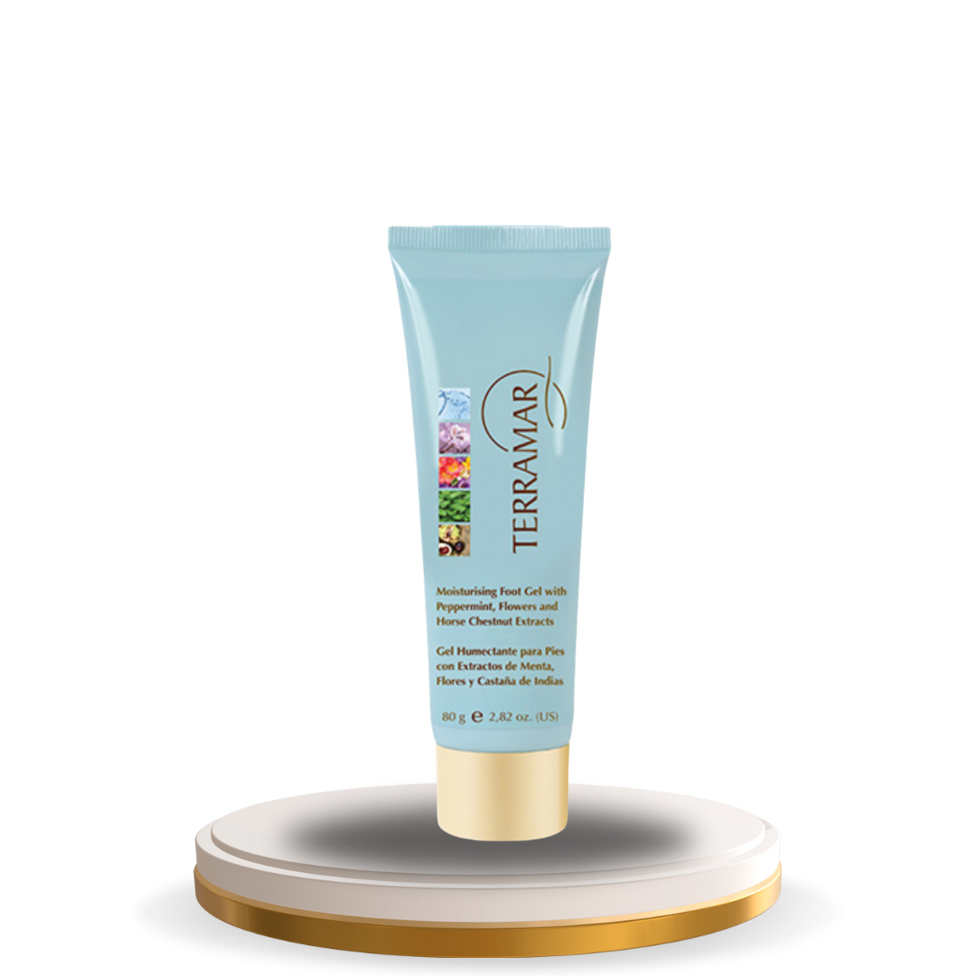 Gel Humectante para Pies con Extractos de Menta, Flores y Castaña de Indias de Terramar