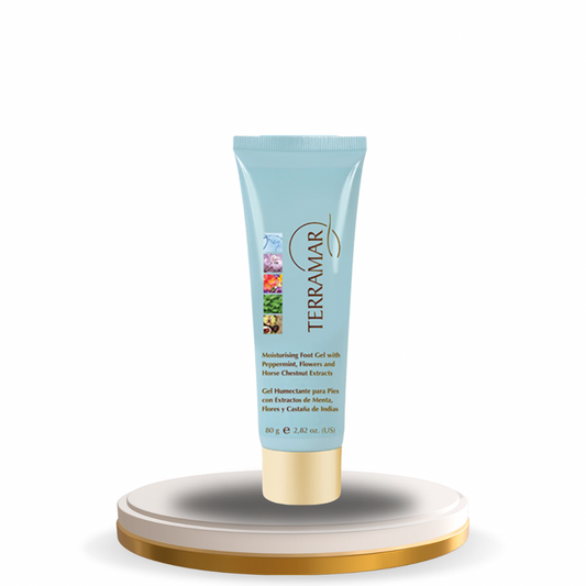 Gel Humectante para Pies con Extractos de Menta, Flores y Castaña de Indias de Terramar