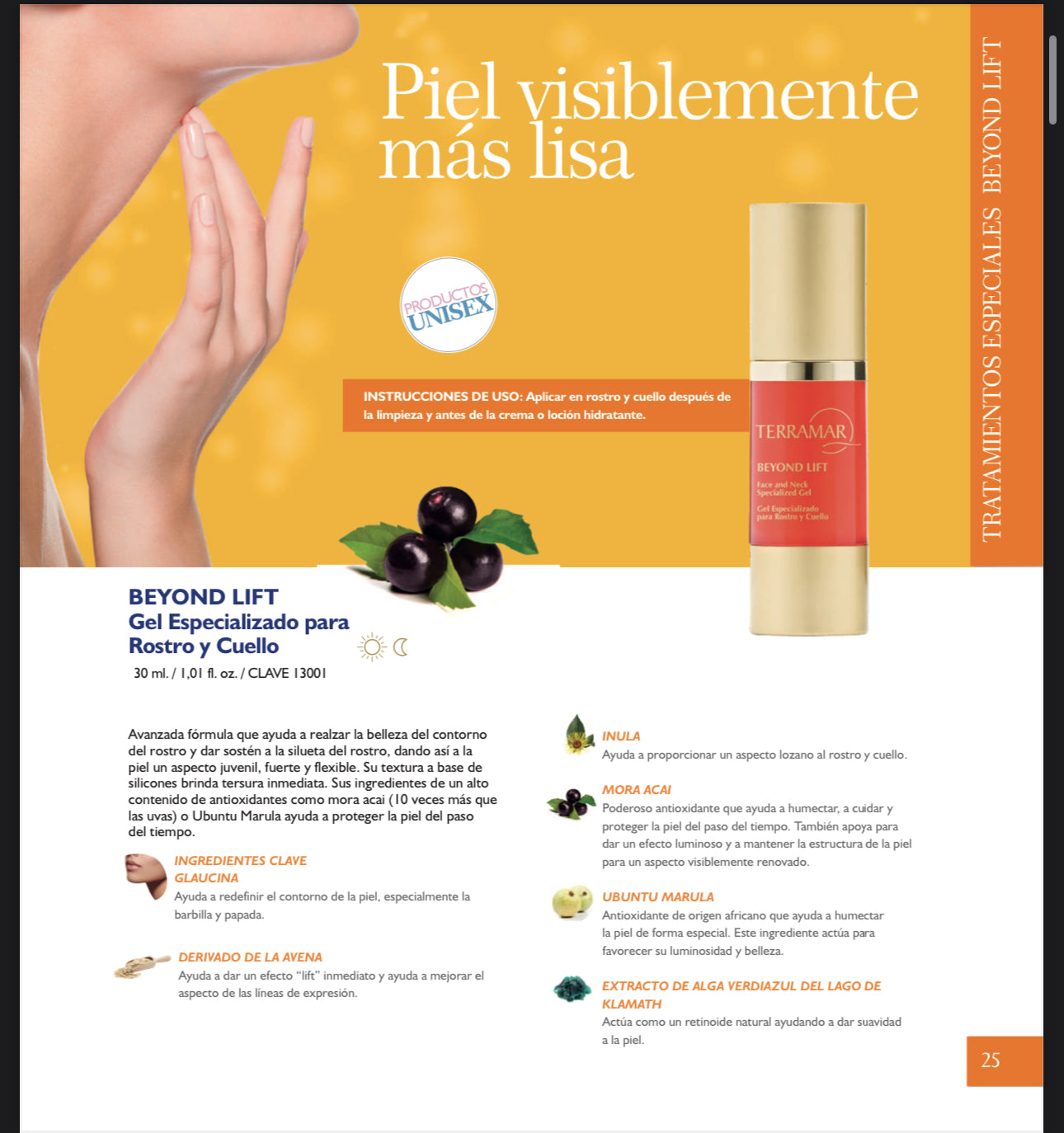 BEYOND LIFT Gel Especializado para Rostro y Cuello