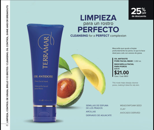 OIL ANTIDOTE Mascarilla Facial para Poros