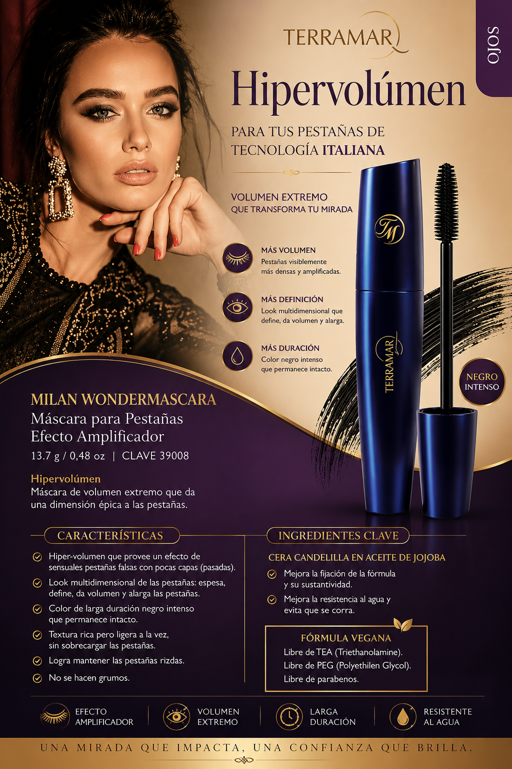 Milan WonderMascara – Máscara para Pestañas Efecto Amplificador | Terramar
