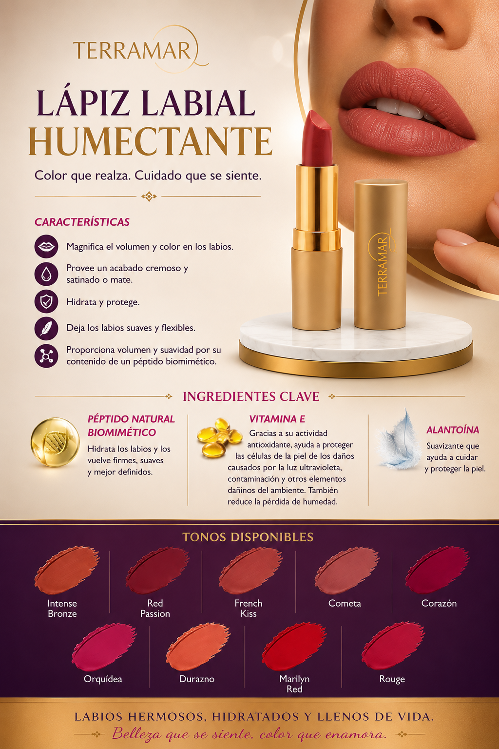 Lápiz Labial Humectante  | Terramar