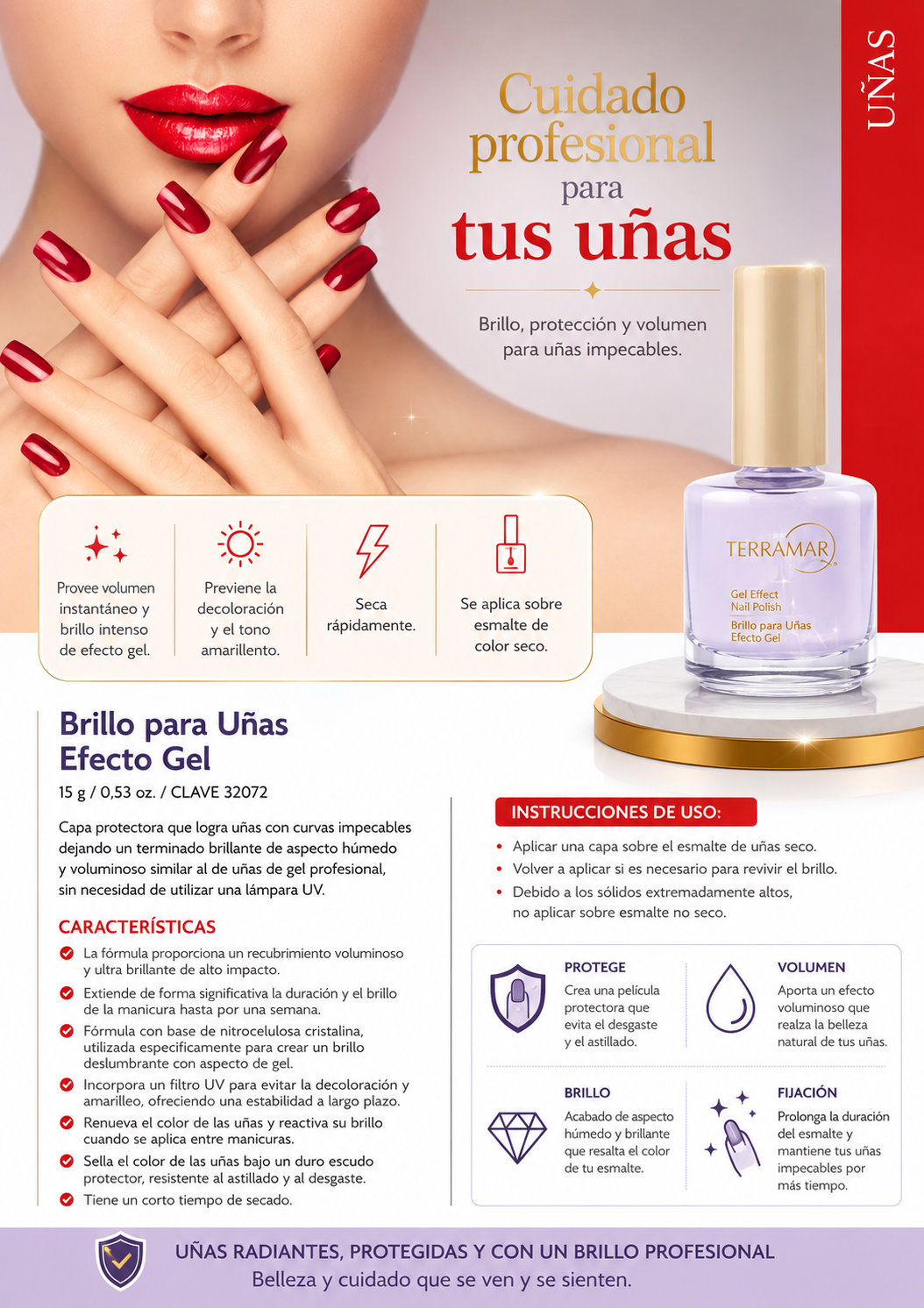 Brillo para Uñas Efecto Gel | Terramar