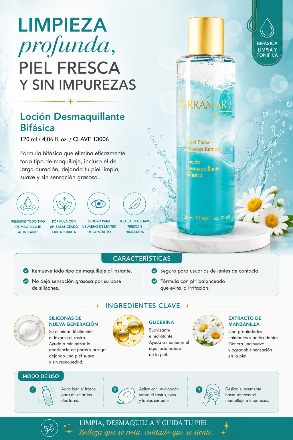 Loción Desmaquillante Bifásica |Terramar