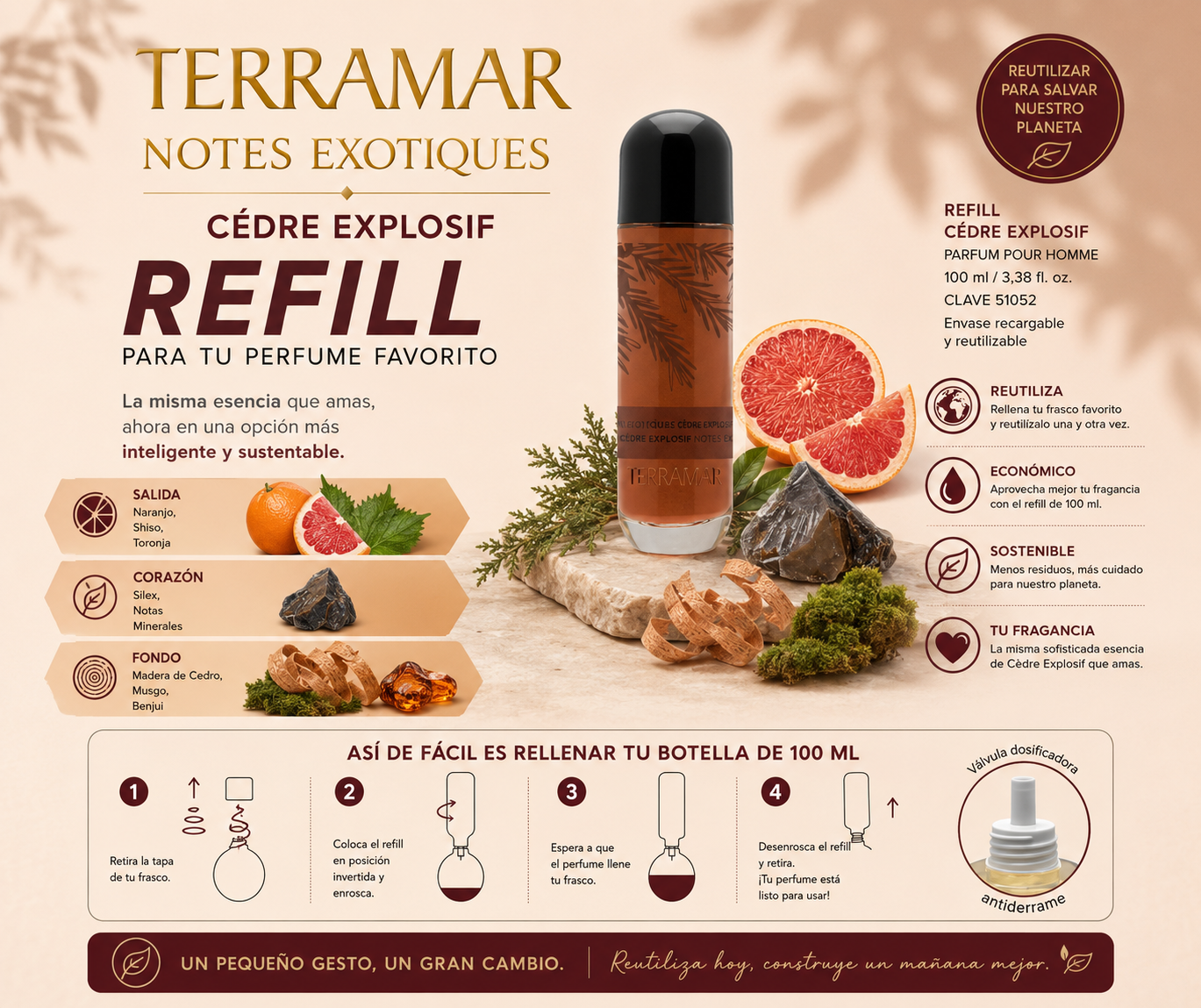 Refill Notes Exotiques Cèdre Explosif | Terramar