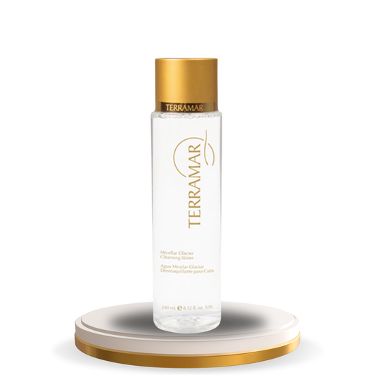 AGUA MICELAR GLACIAR
LOCIÓN DESMAQUILLANTE TERRAMAR 8,12 fl. oz.