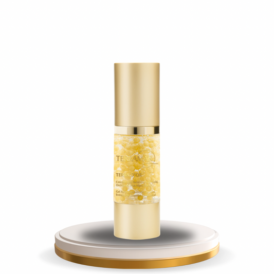 TERRA D’OR Gel Facial Concentrado con Oro, Extracto de Orquídea y Alga Azul